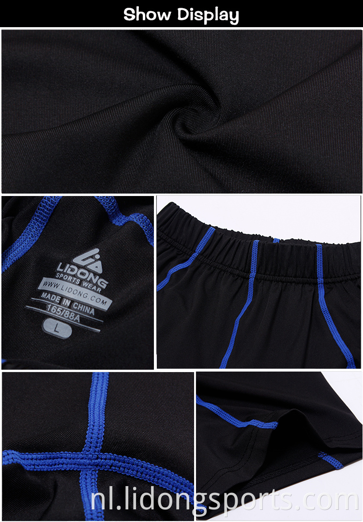 groothandel heren sportschoolbroek hoge elasticiteit spandex fitness kleding sportschool